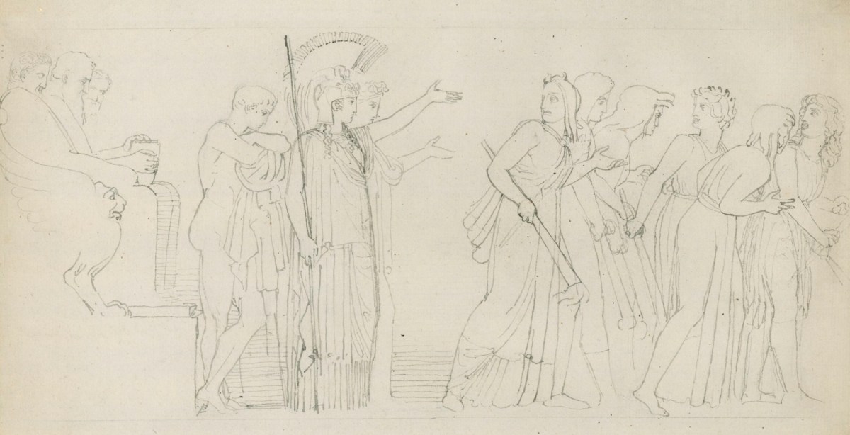 John Flaxman RA, Athena Dismissing the Furies