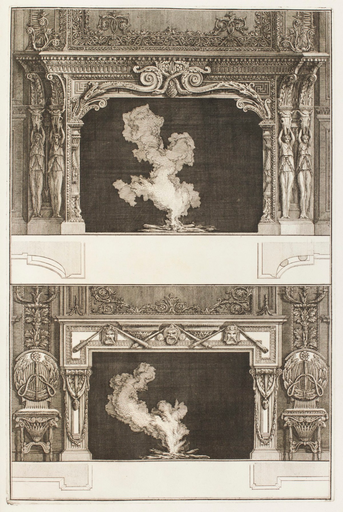 Giovanni Battista Piranesi, Designs for two chimney-pieces
