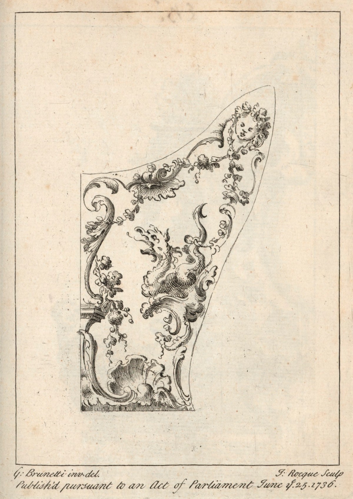 Gaetano Brunetti, Decoration for the side of a sedan chair