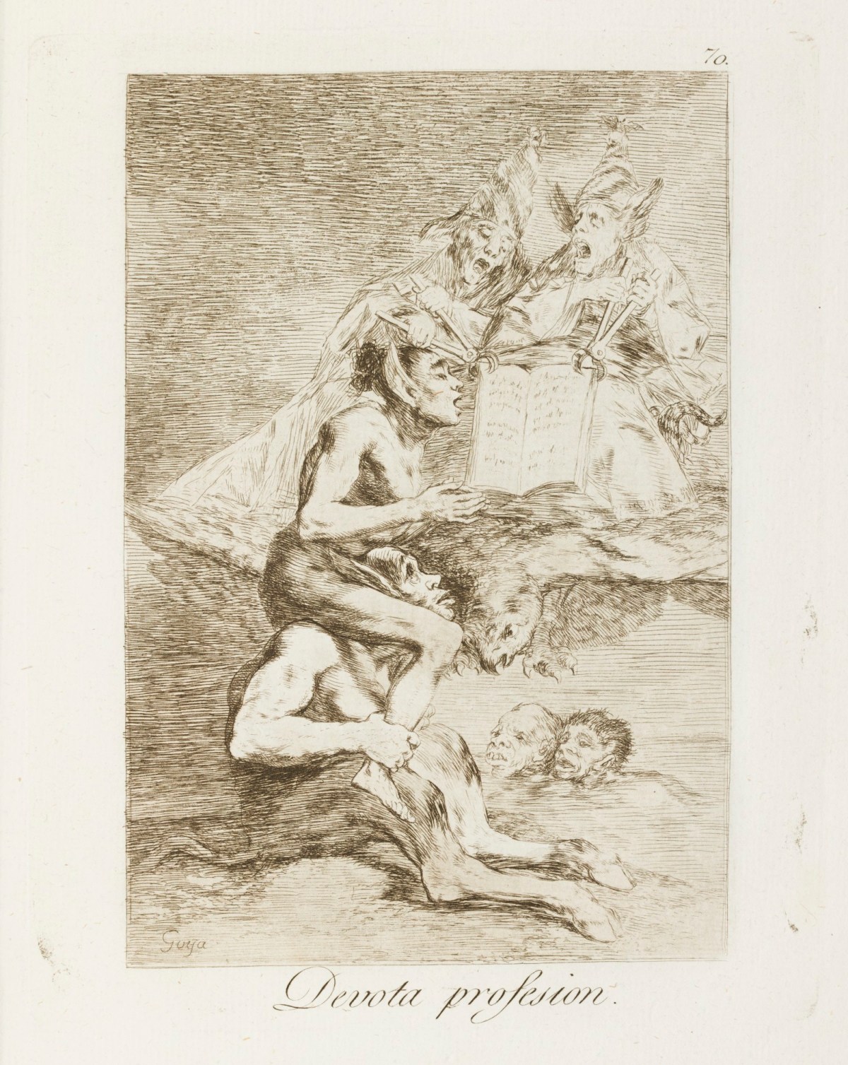 Francisco Goya, 'Devota profesion.'