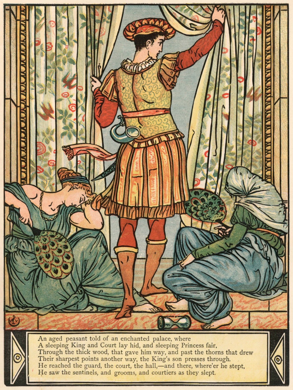 Walter Crane, 'The King's son presses on into an inner chamber'