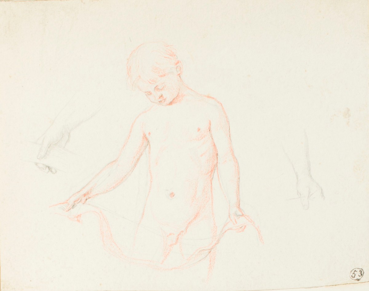 Henry Hugh Armstead RA, Studies of a child for the relief sculpture in the Julius Beer Mausoleum