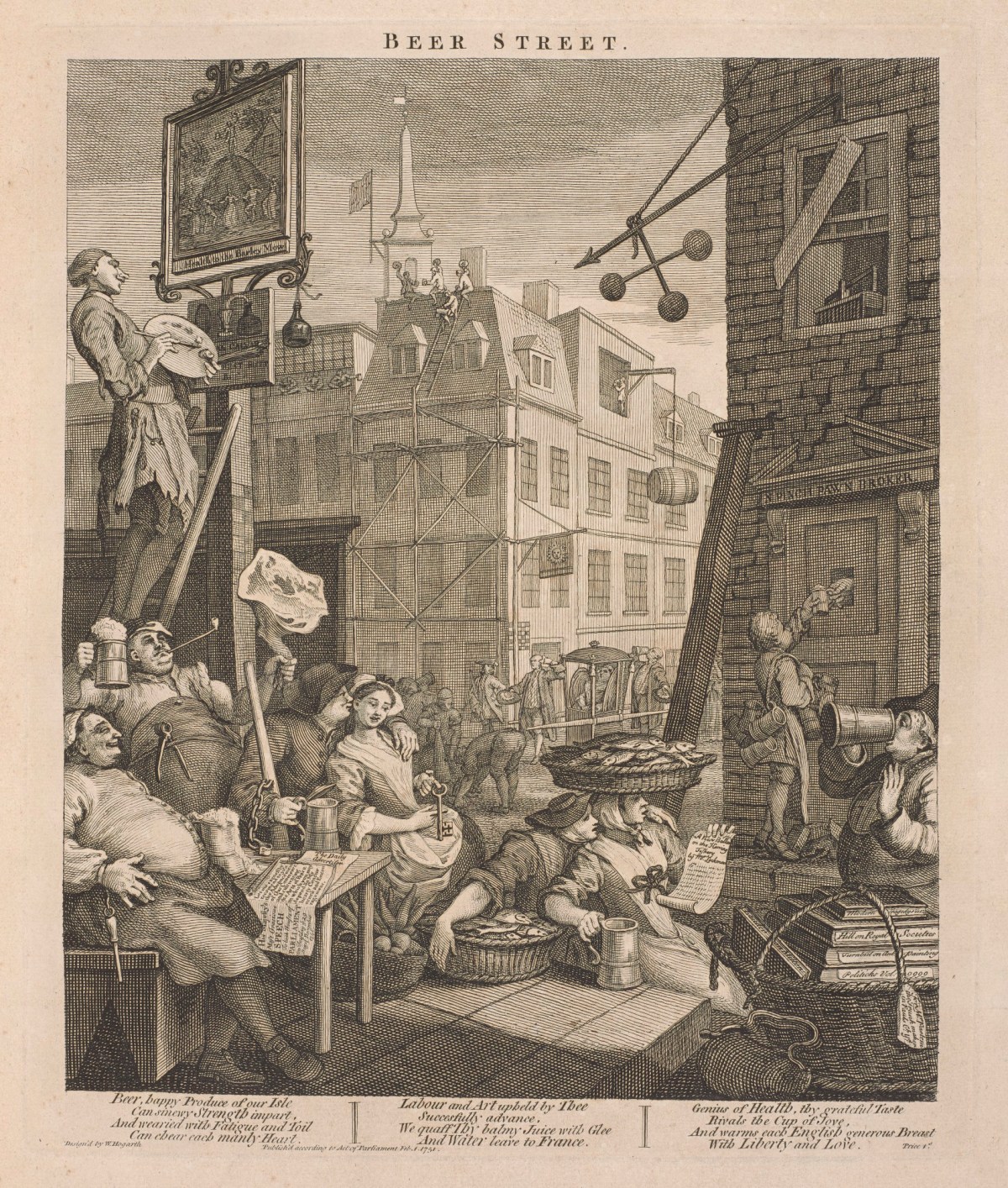 William Hogarth, Beer Street