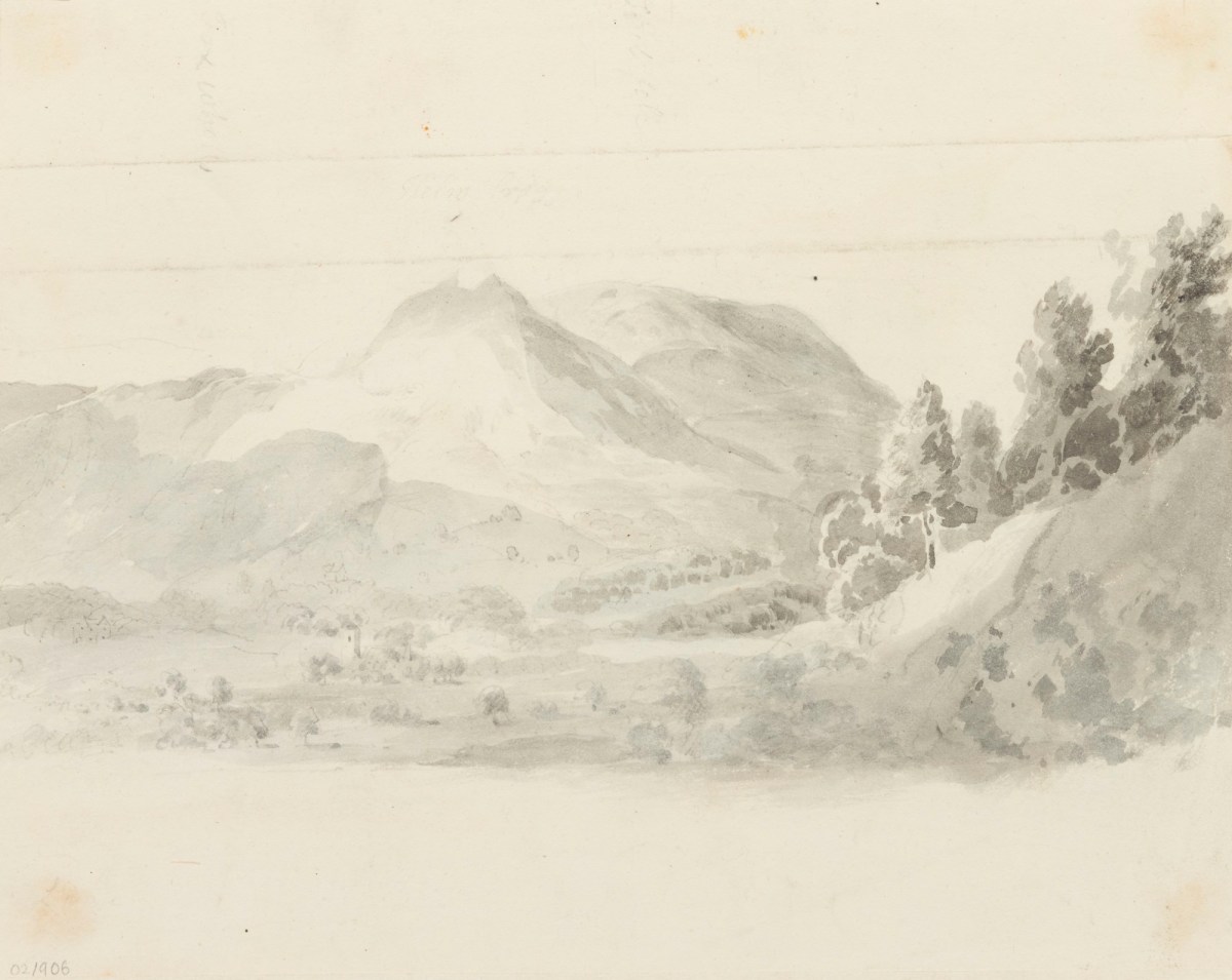 Philip Reinagle RA, View of Helm Crag, Lake District