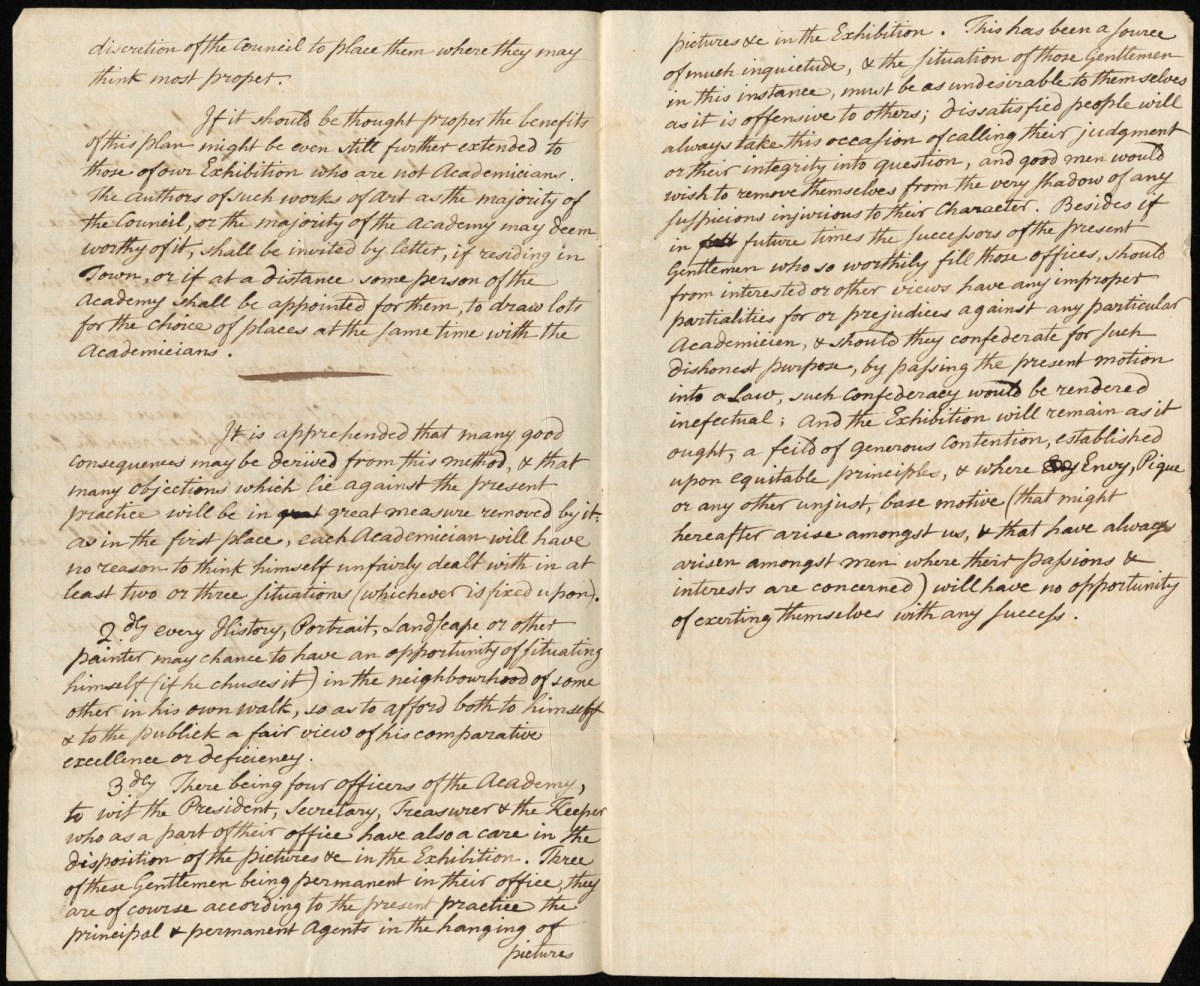 , Memorandum from James Barry to the Council