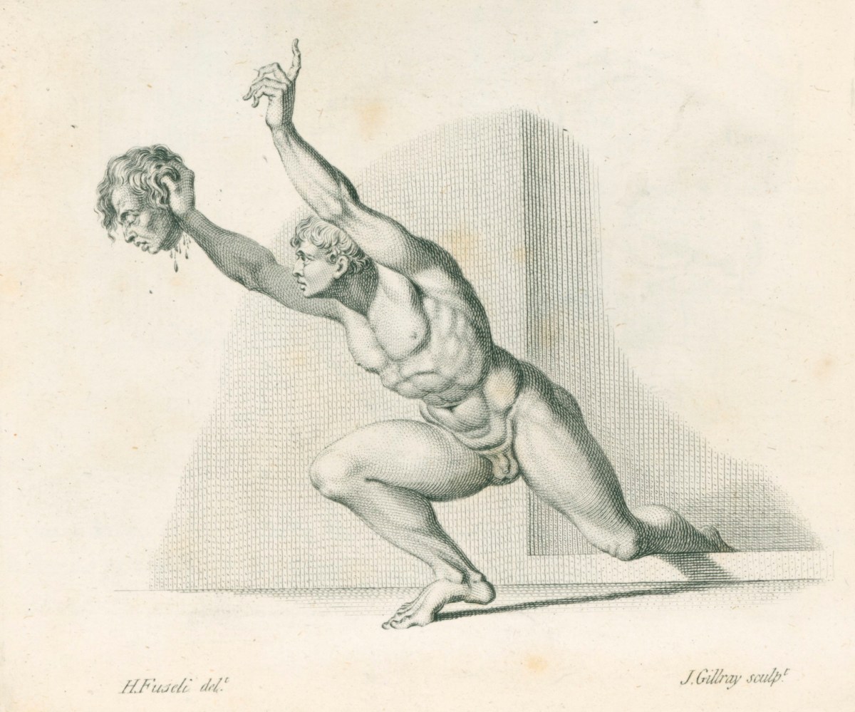 Henry Fuseli RA, Rechab displaying the Head of Ishbosheth