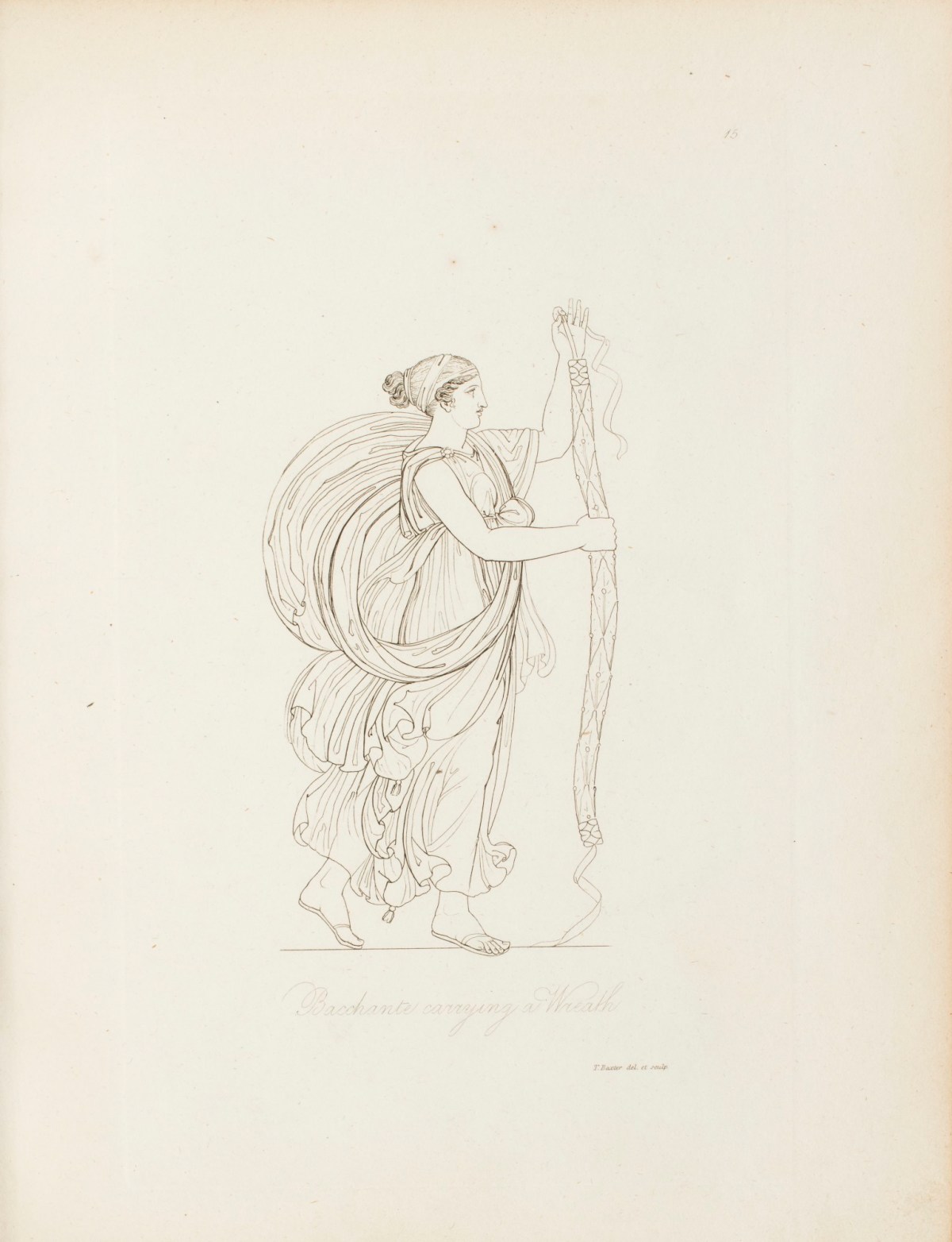 Thomas Baxter, Bacchante carrying a Wreath
