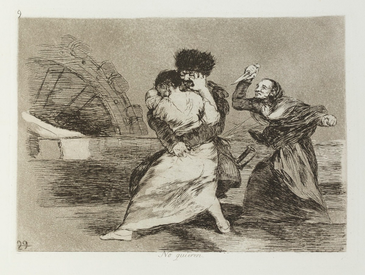 Francisco Goya, 'No quieren.'