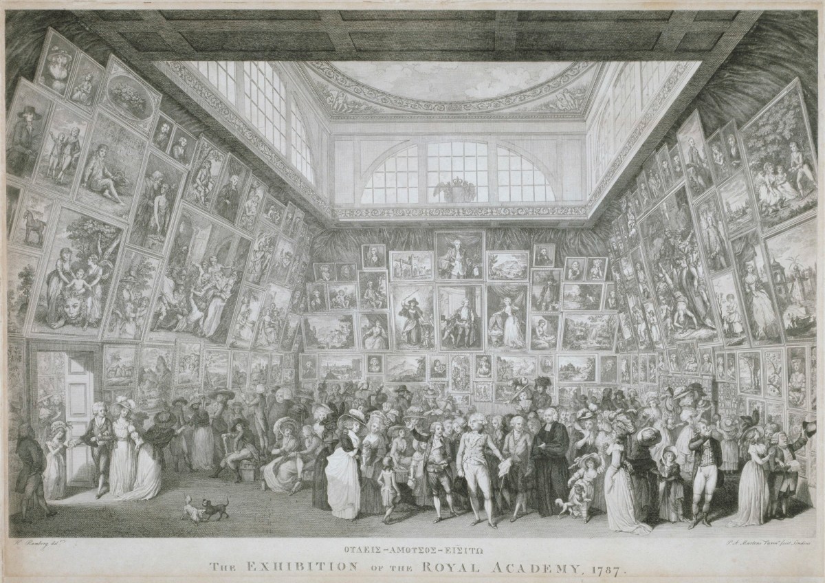 Johann Heinrich Ramberg, The Exhibition of the Royal Academy, 1787