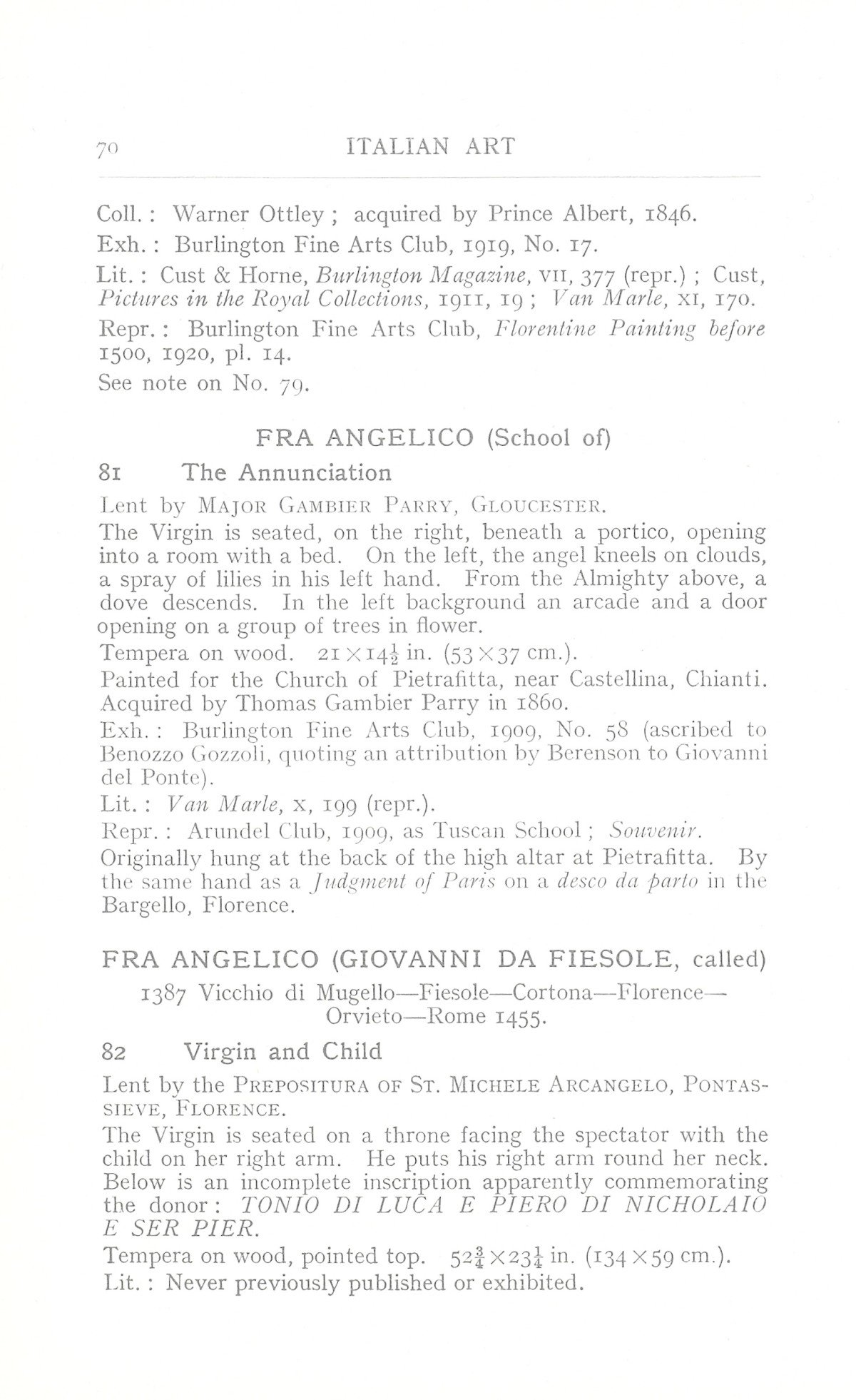 Page 74 of 1930 - Exhibition of Italian Art 1200-1900