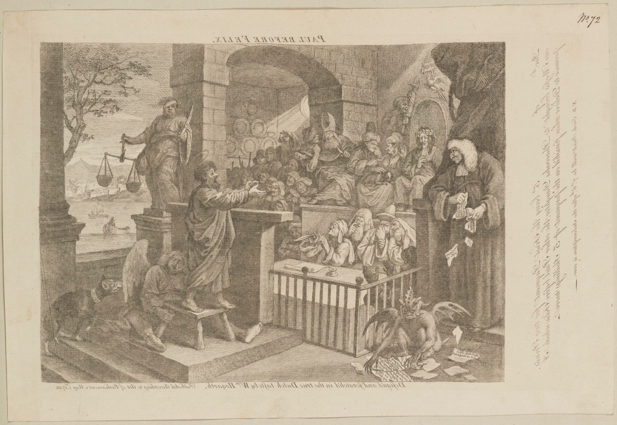 William Hogarth, Paul Before Felix Burlesqued