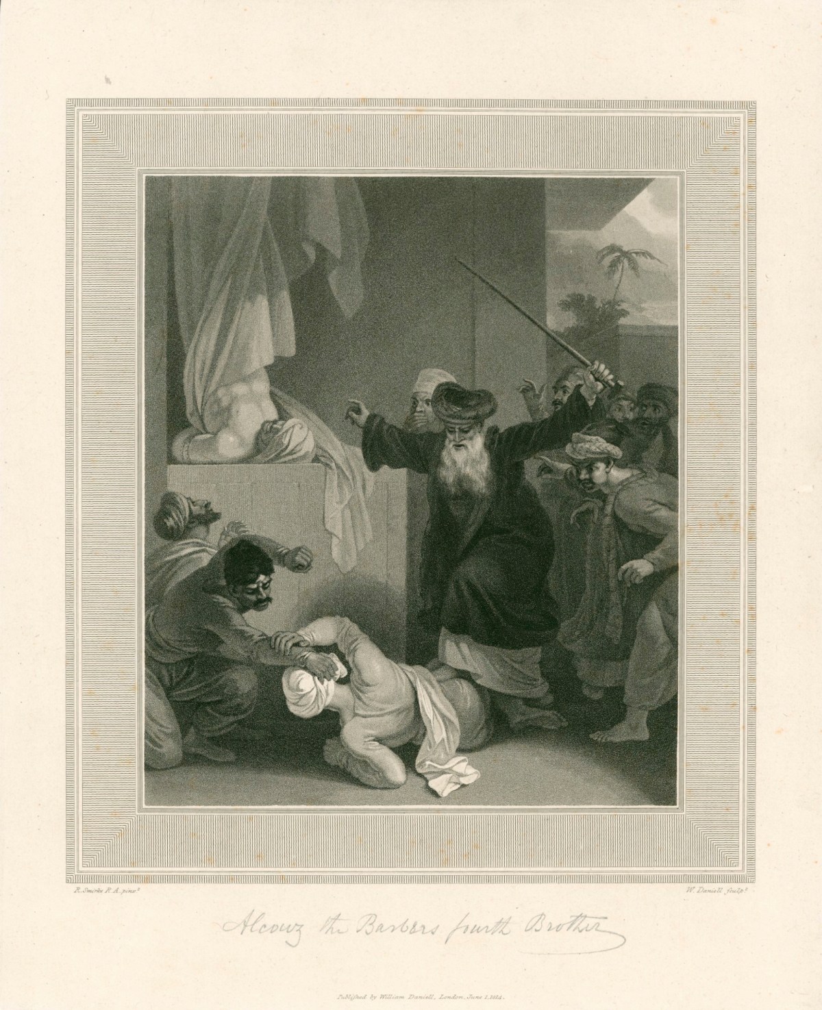 William Daniell RA, Alcouz, the Barber's fourth brother