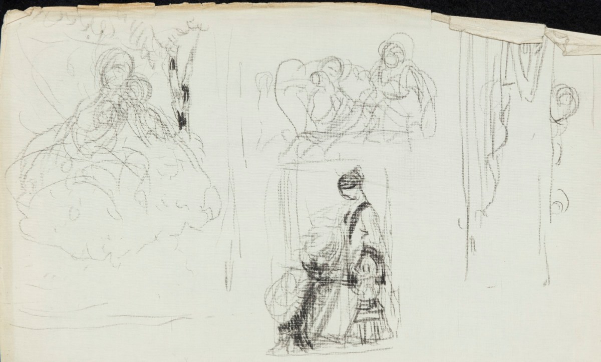 Preparatory sketches of a mother and child mural  Works of Art  RA  Collection  Royal Academy of Arts