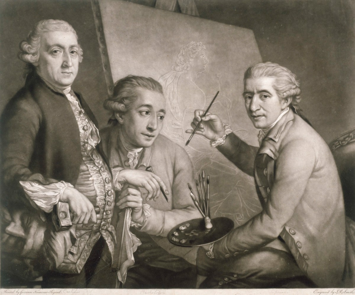 John Francis Rigaud RA, Agostino Carlini, Francesco Bartolozzi, and Giovanni Battista Cipriani