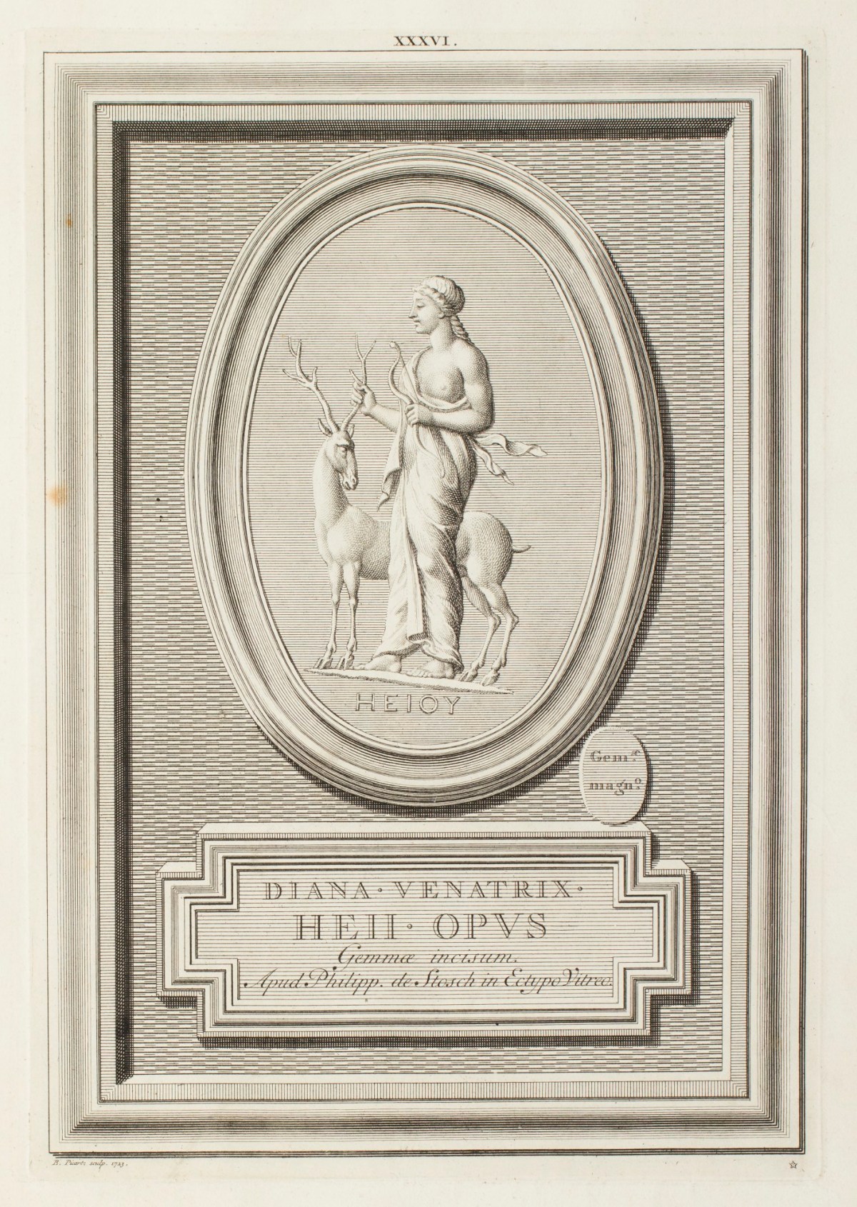 Bernard Picart, Diana Goddess of the Hunt