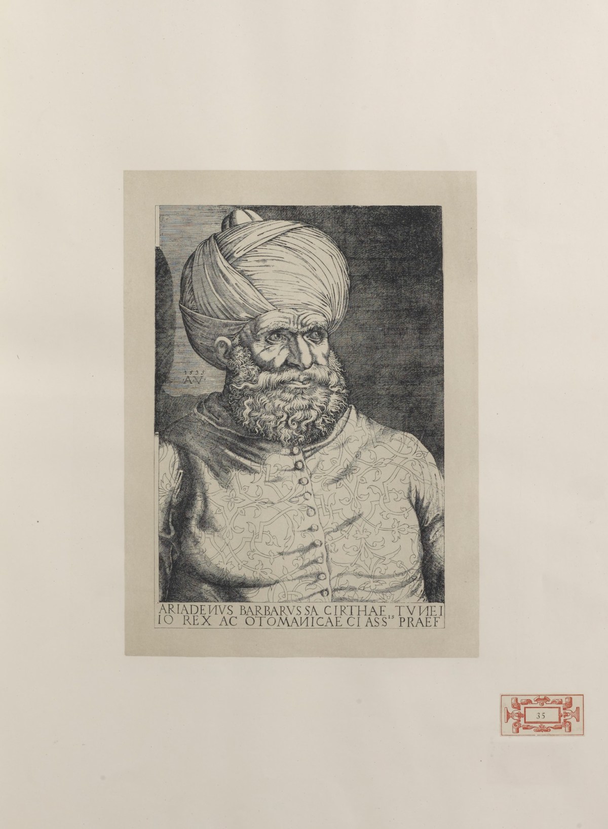 Portrait Of Hayreddin Barbarossa Pasha Of Tunis Admiral Of The Fleet Of Solyman I Works Of Art Ra Collection Royal Academy Of Arts
