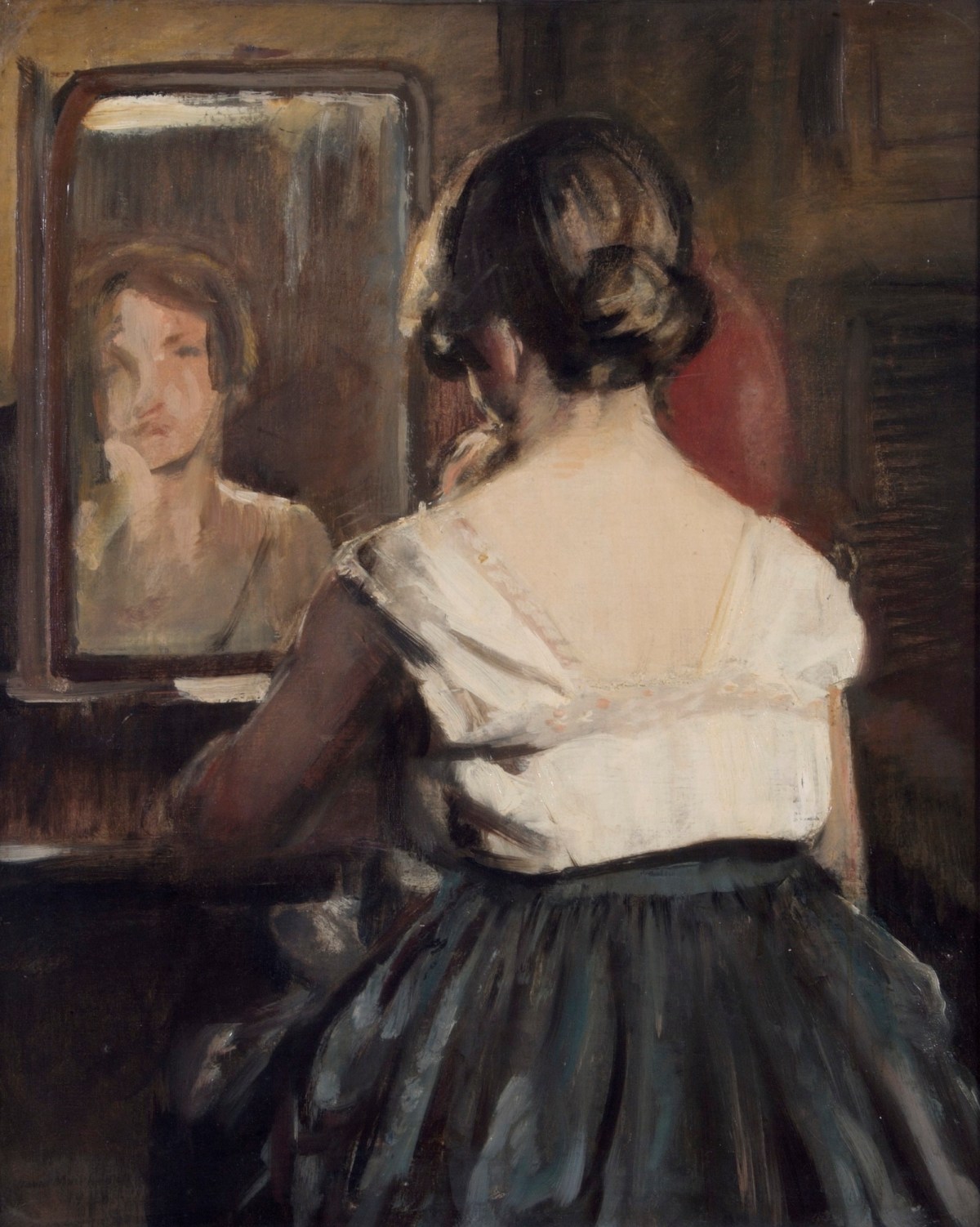 Girl At The Mirror Works Of Art Ra Collection Royal Academy Of Arts