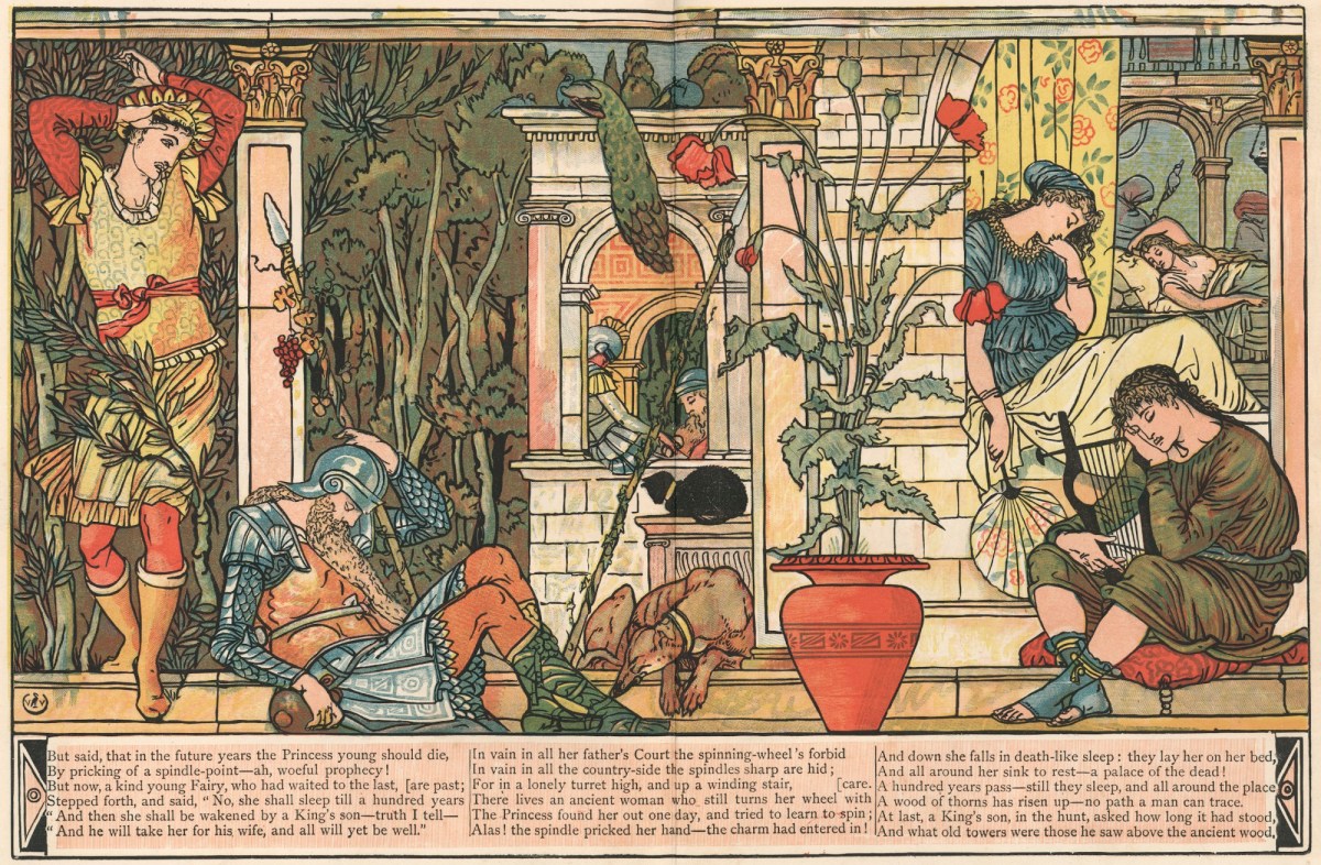 Walter Crane, The Prince enters the palace