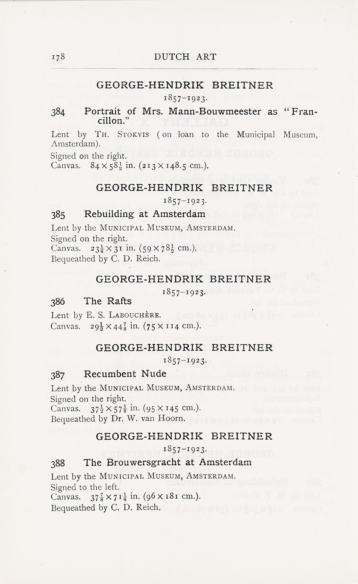 Page 182 of 1929 - Exhibition of Dutch Art 1450-1900