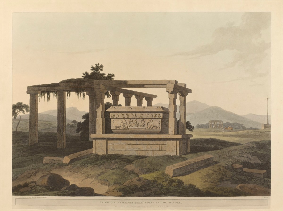 Thomas Daniell RA, An Antique reservoir near colar, in the Mysore