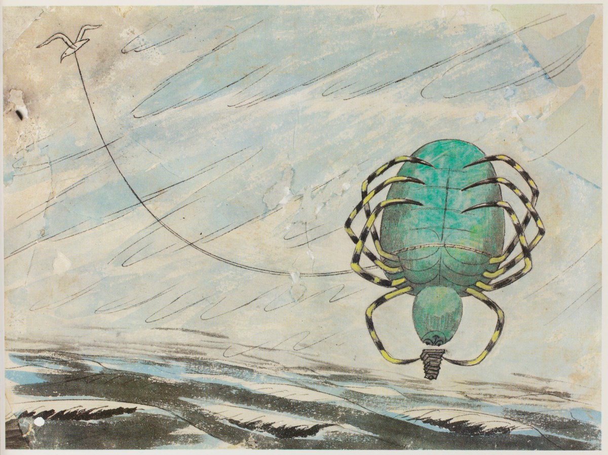 Edward Bawden RA, The Welsh Polypod carried along by a gull