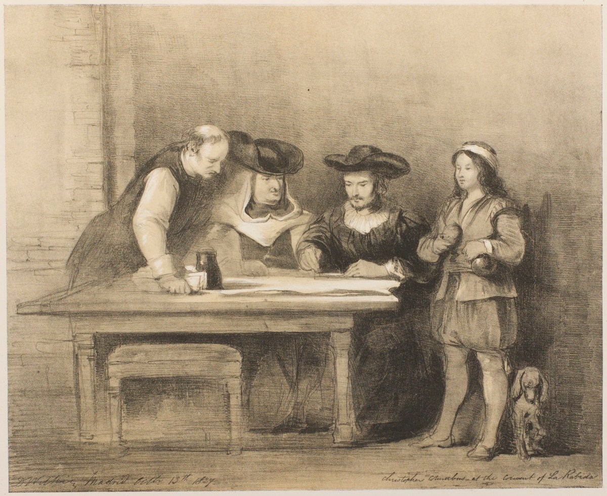 Sir David Wilkie RA, Columbus at the Convent of La Rabida