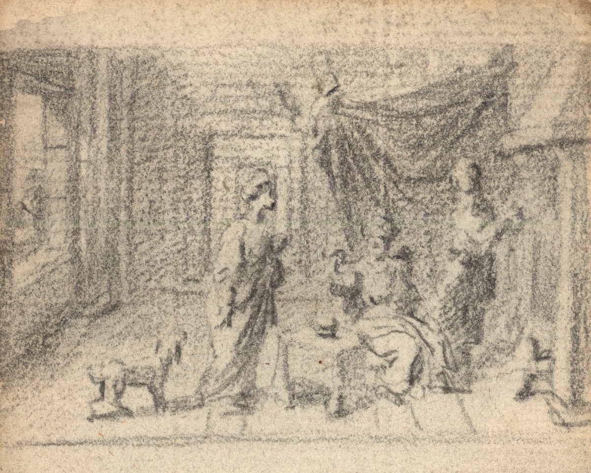 Benjamin West PRA, Leaf from a sketchbook