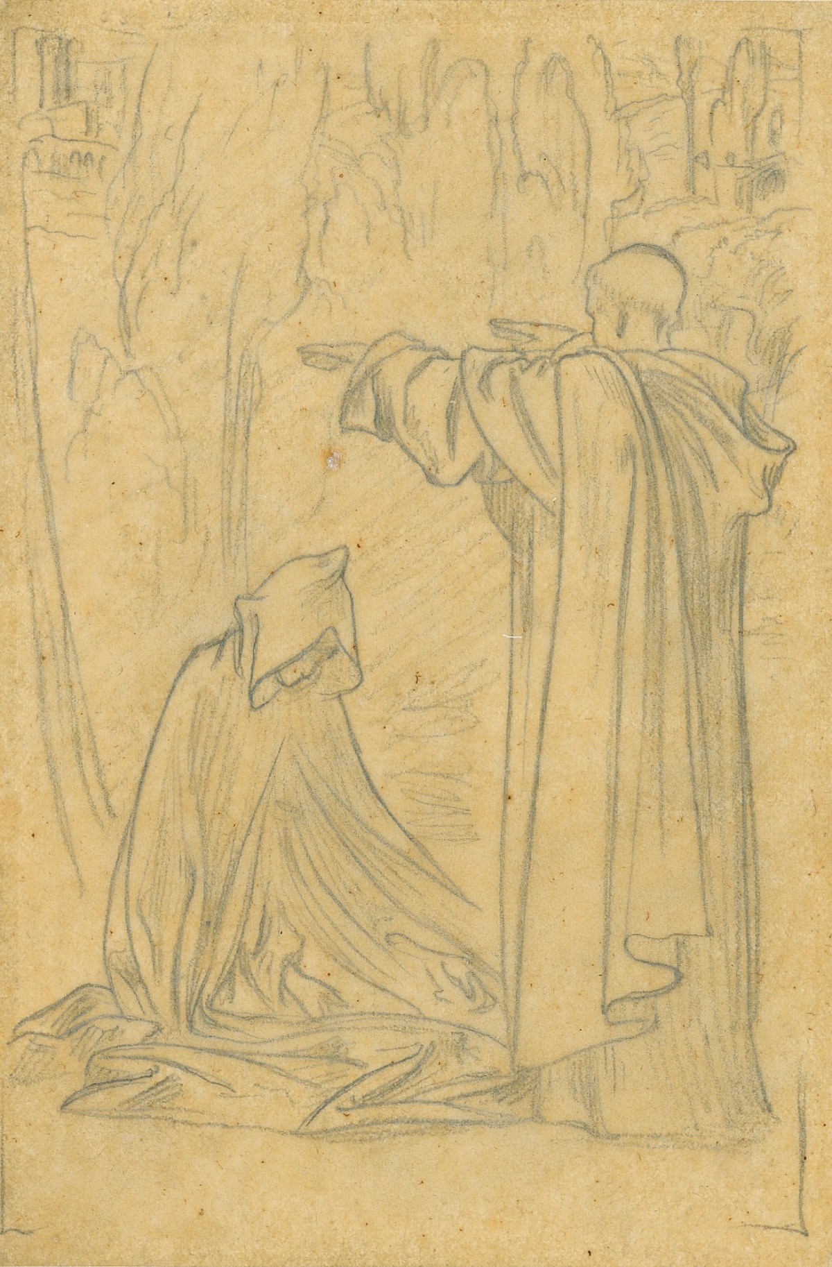 Lord Leighton PRA, Tracing for 'Father, I will be guided'