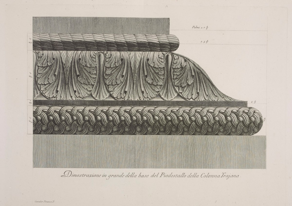 Unsigned, Enlarged view of the base of the pedestal of Trajan's Column