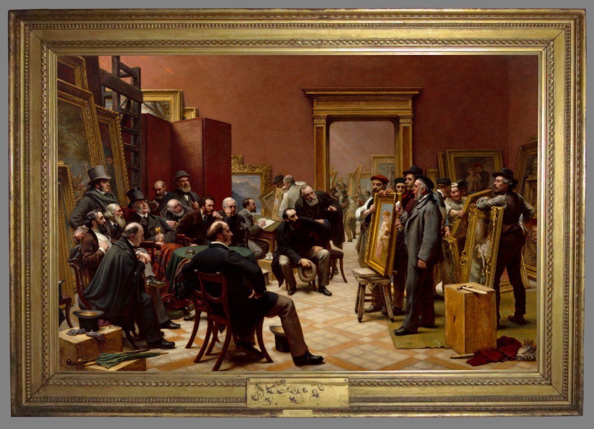 Unknown, Frame for Charles West Cope RA 'The Council of the Royal Academy selecting Pictures for the Exhibition, 1875'