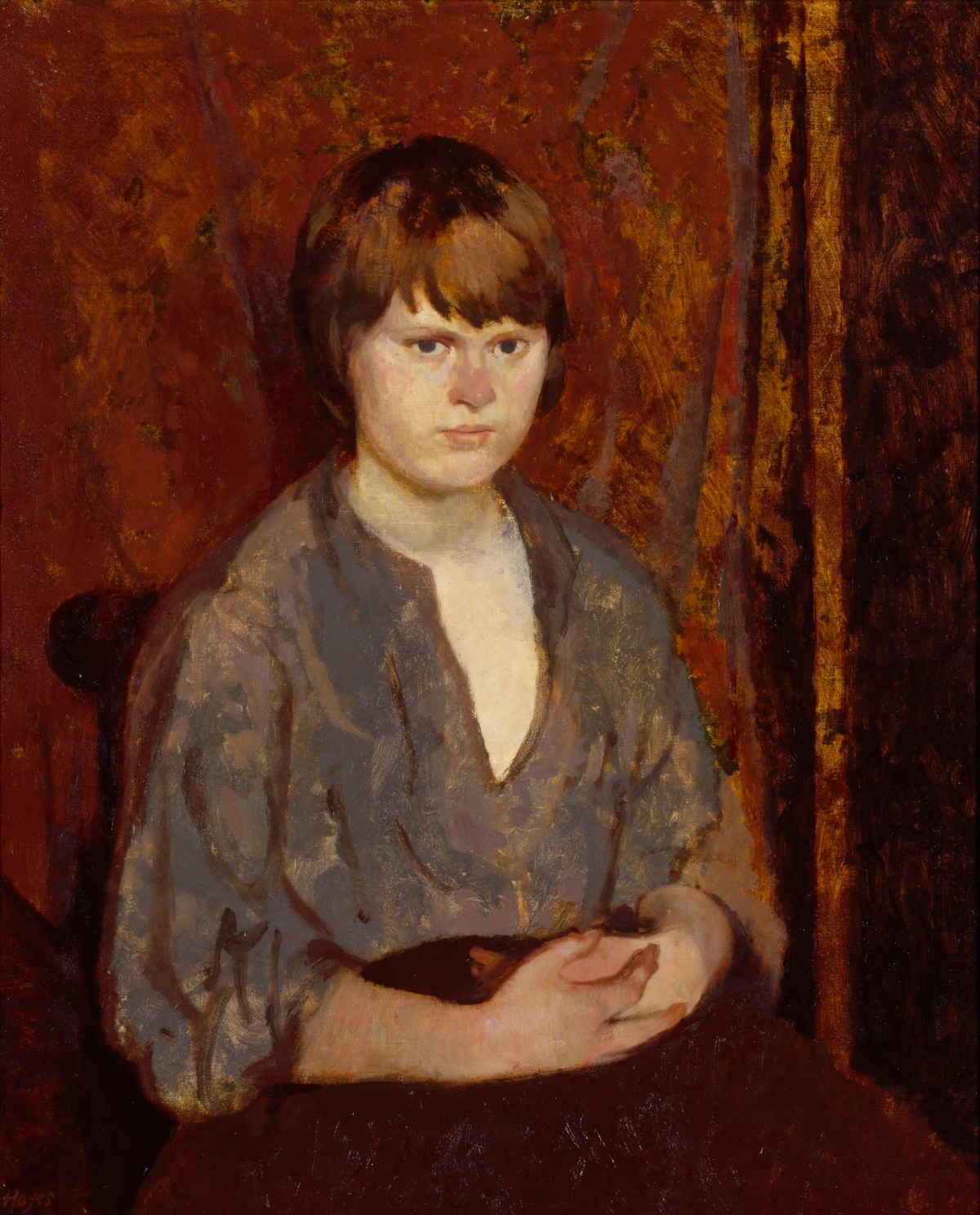 Colin Hayes RA, Portrait of a Young Girl