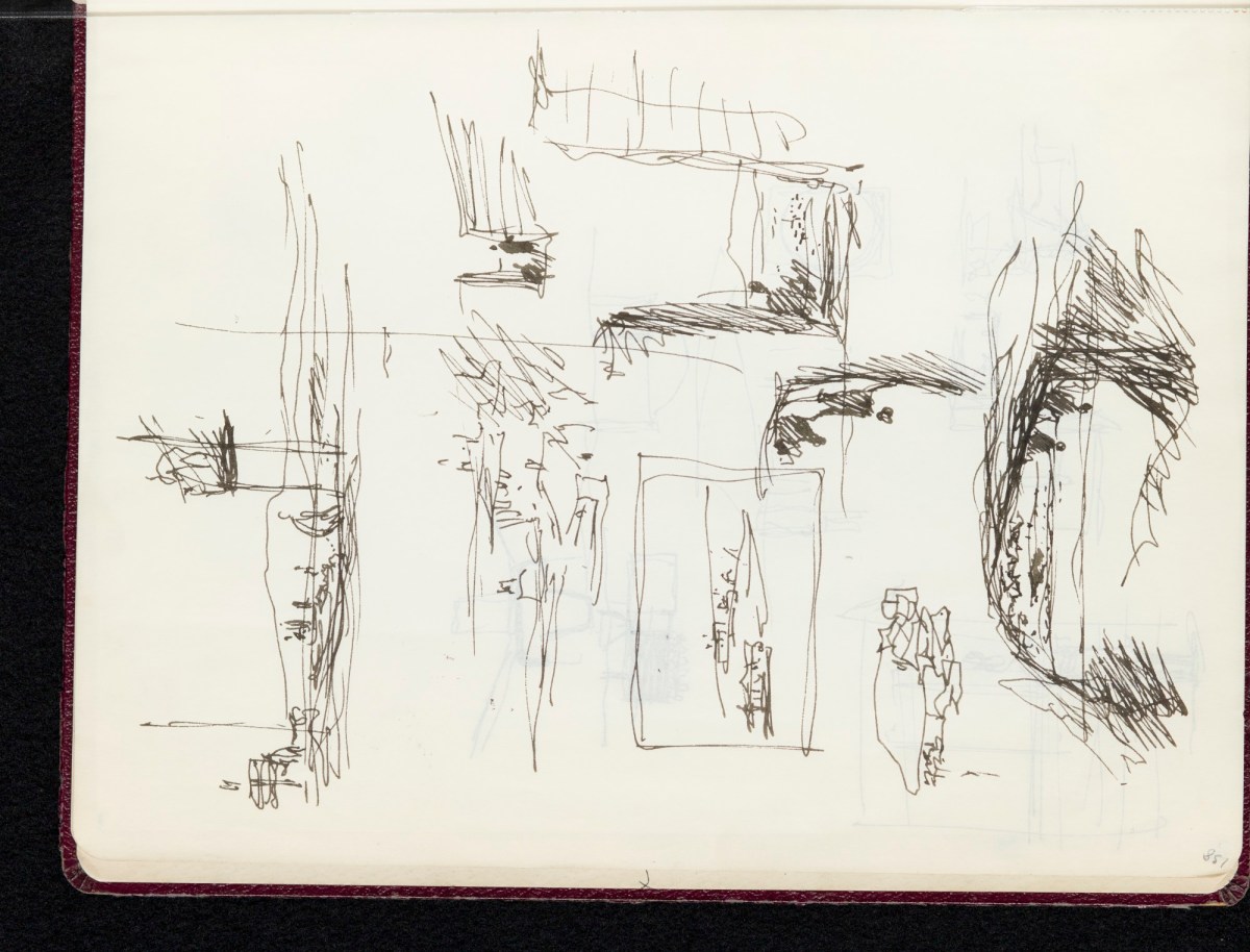 Sir Hugh Casson PRA, Sketchbook with designs and notes