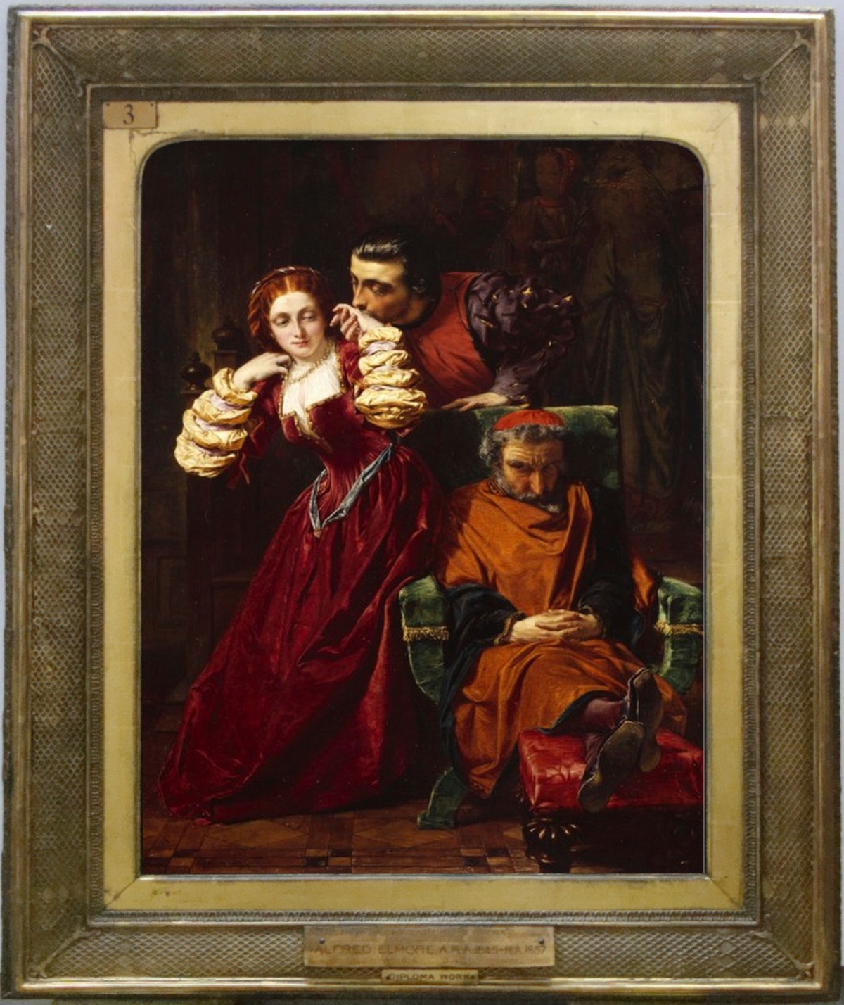 Unknown, Frame for Alfred Elmore RA 'Two Gentlemen of Verona'