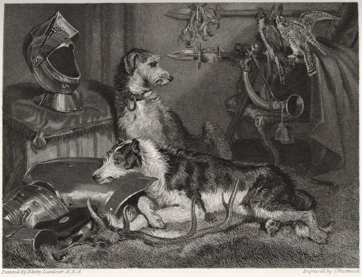 Sir Edwin Landseer RA, A Scene at Abbotsford