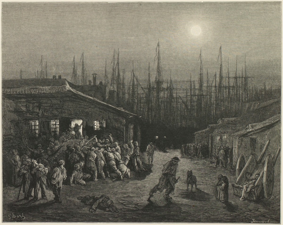 Gustave Doré, The Docks- Night Scene