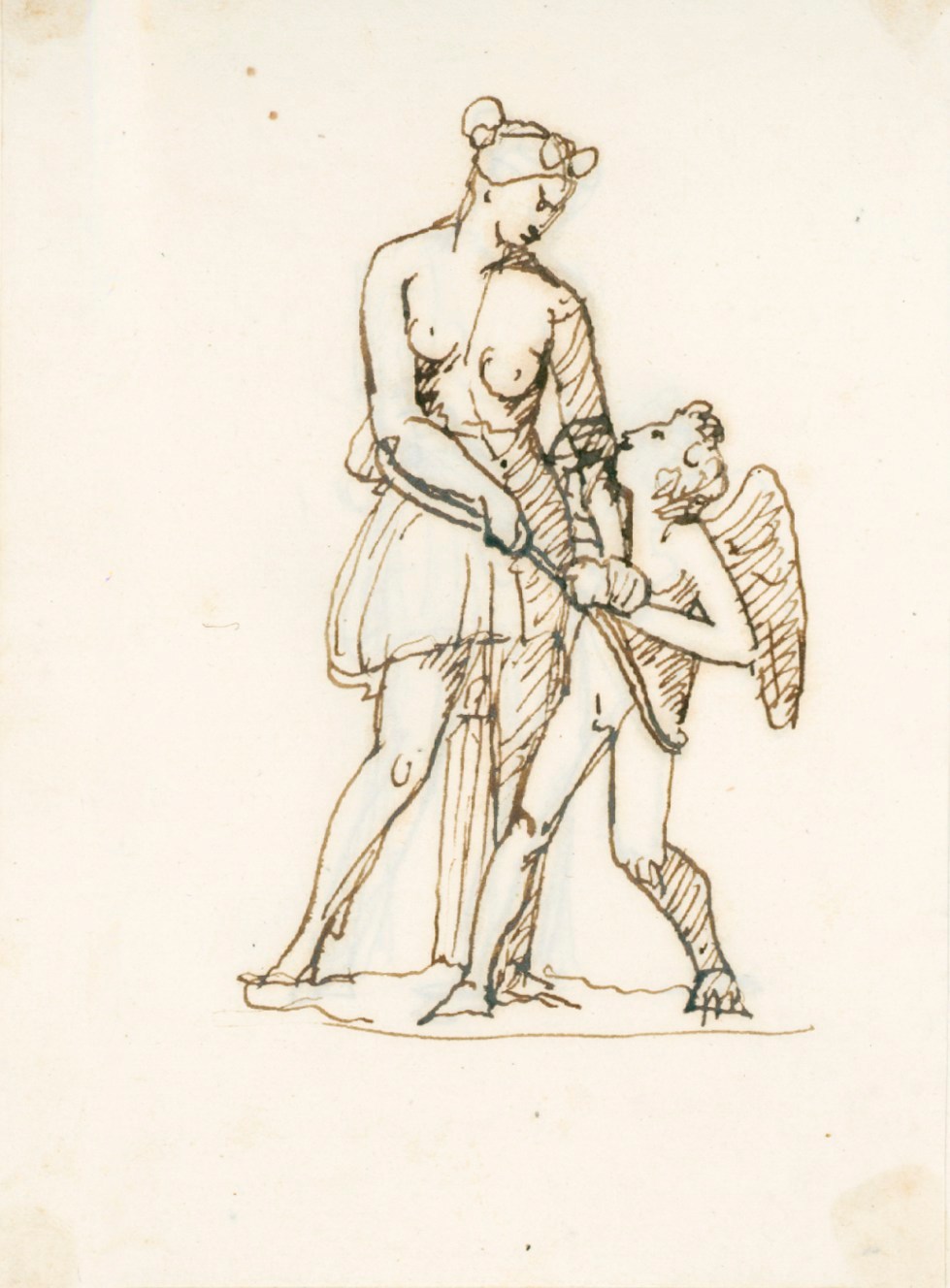 John Gibson RA, Venus (?) and Cupid