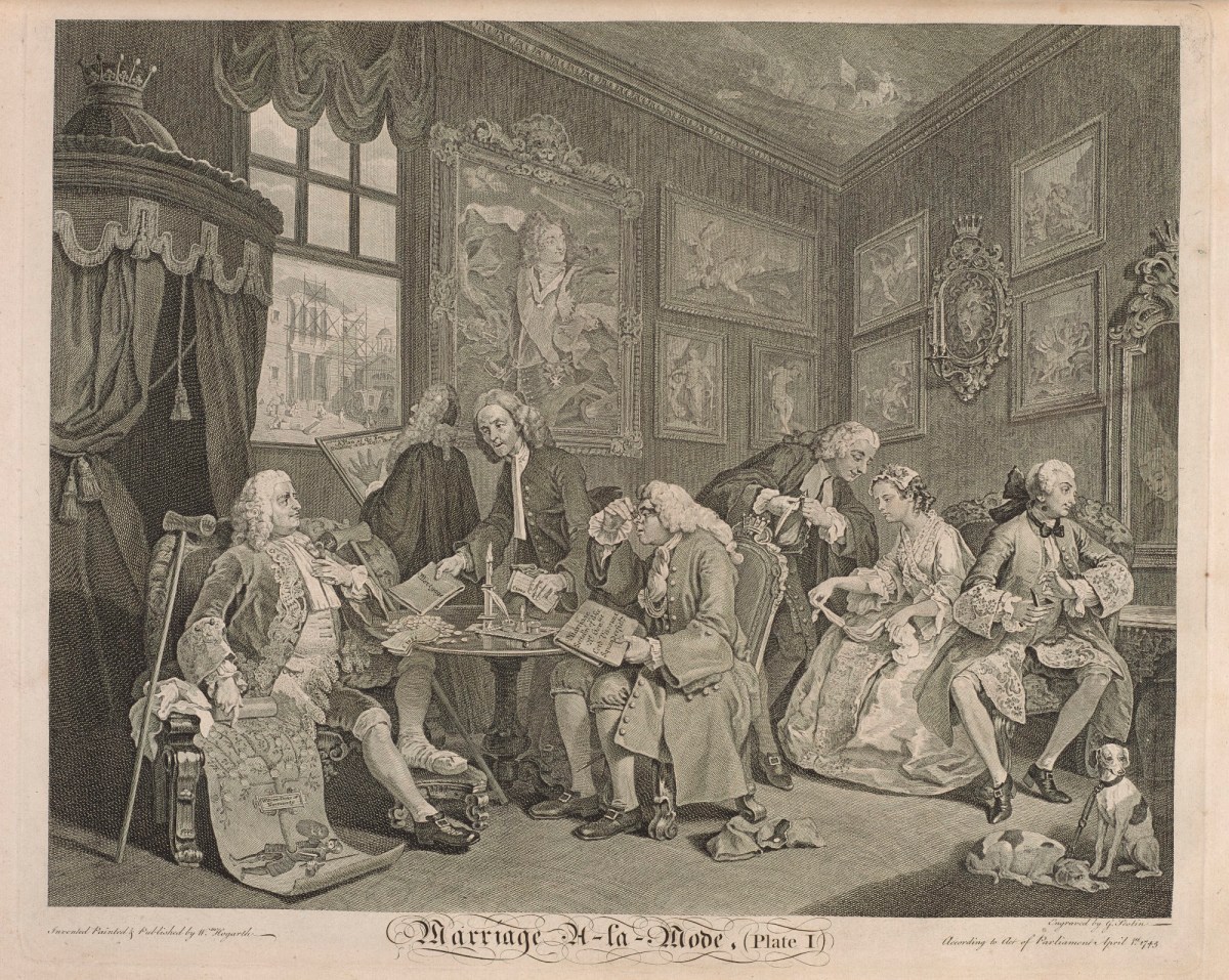 William Hogarth, Marriage-à-la-Mode, plate 1