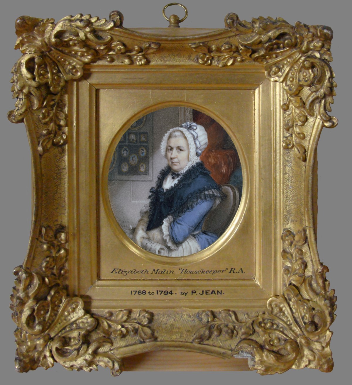 Unknown, Frame for Philip Jean 'Portrait of Elizabeth Malin, Housekeeper at the Royal Academy'