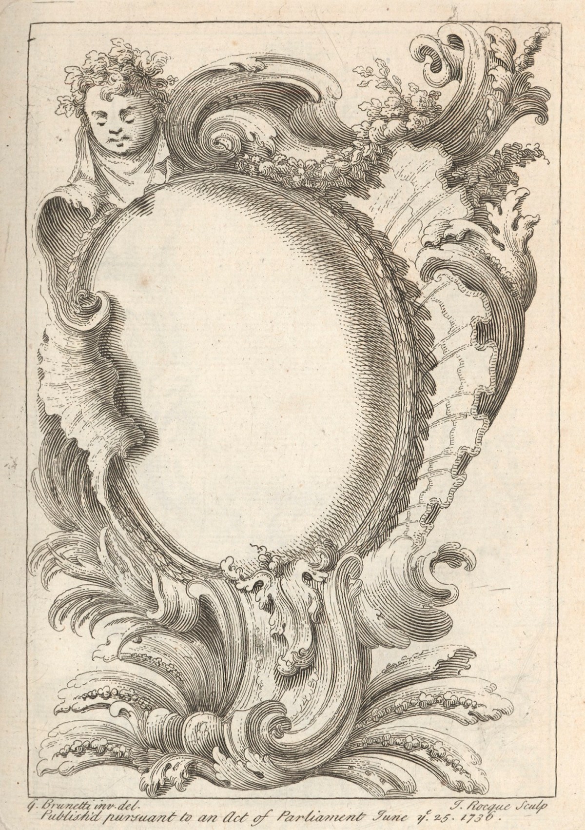 Gaetano Brunetti, Rocaille cartouche