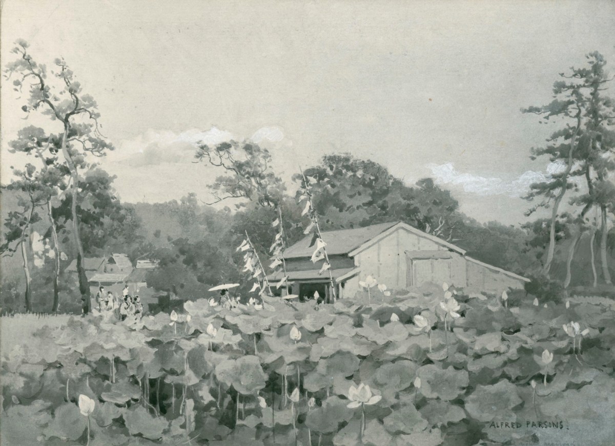 Alfred Parsons RA, A Tea House at Kamakura