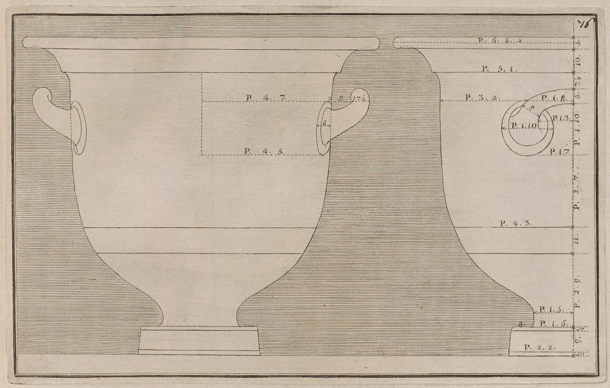 Sir William Hamilton, Colour plate of an arming scene, from a lucanian bell krater