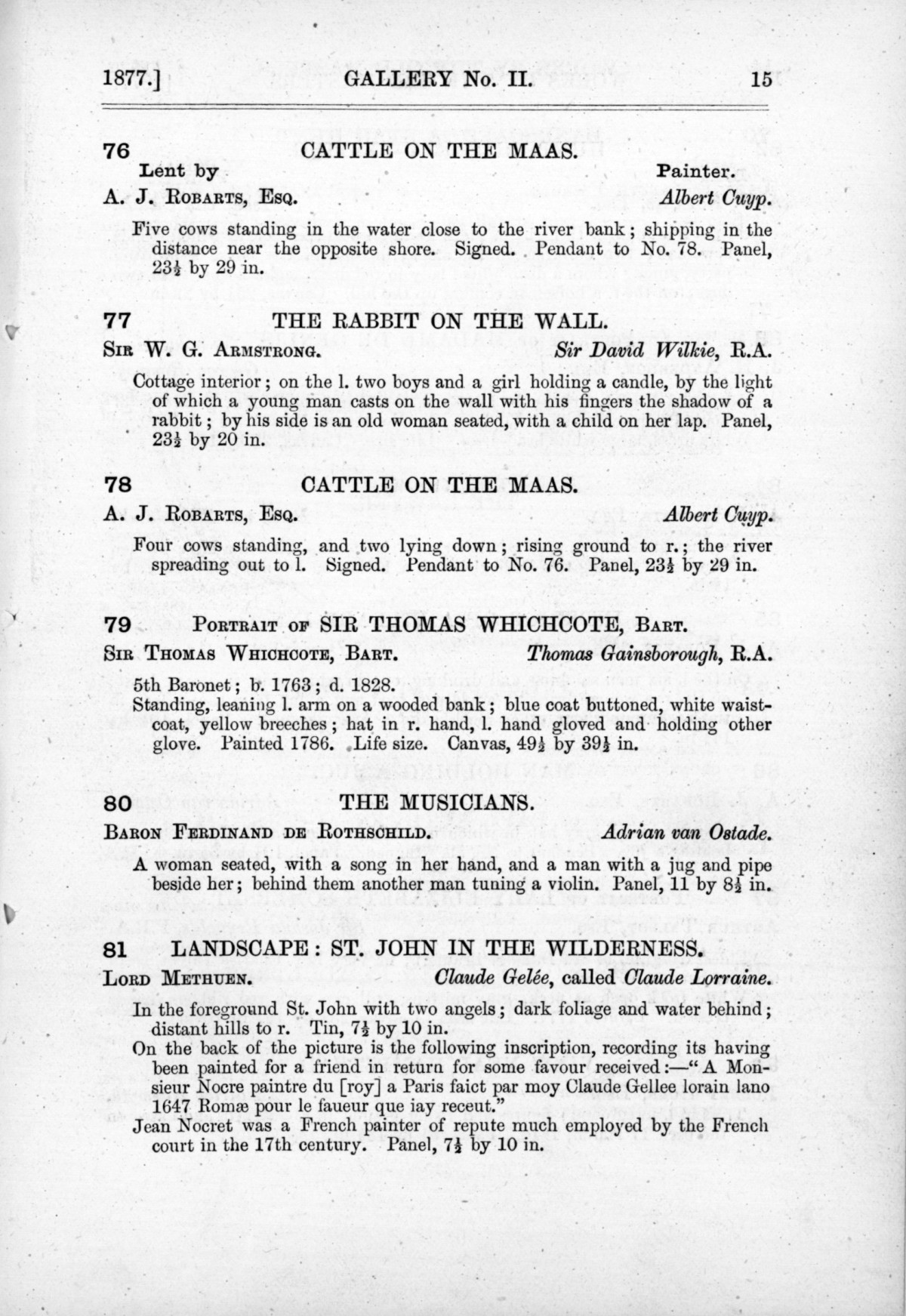 Page 15 of 1877 - Old Masters and deceased masters of the British School