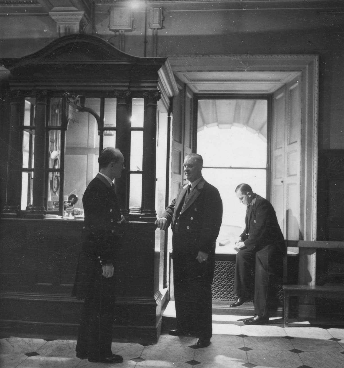 Russell Westwood, Porters in the Front Hall of Burlington House.