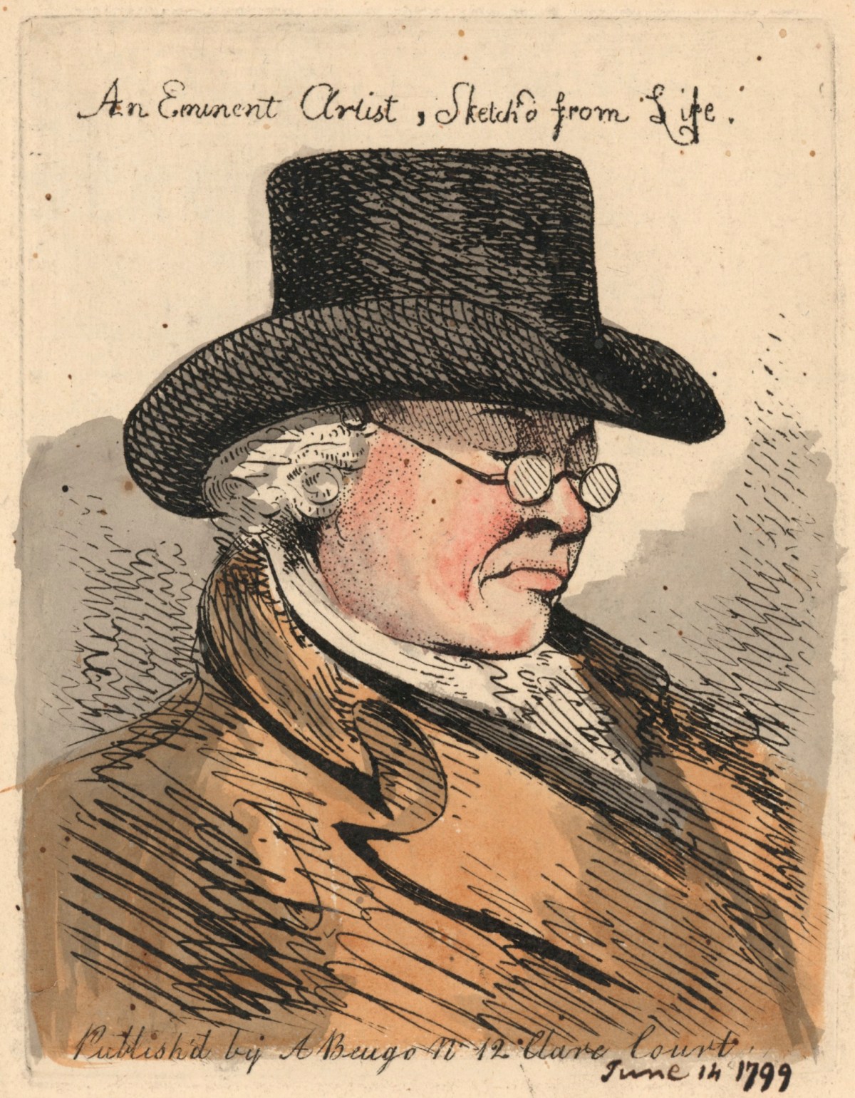 A. Beugo, An eminent artist, sketch'd from life