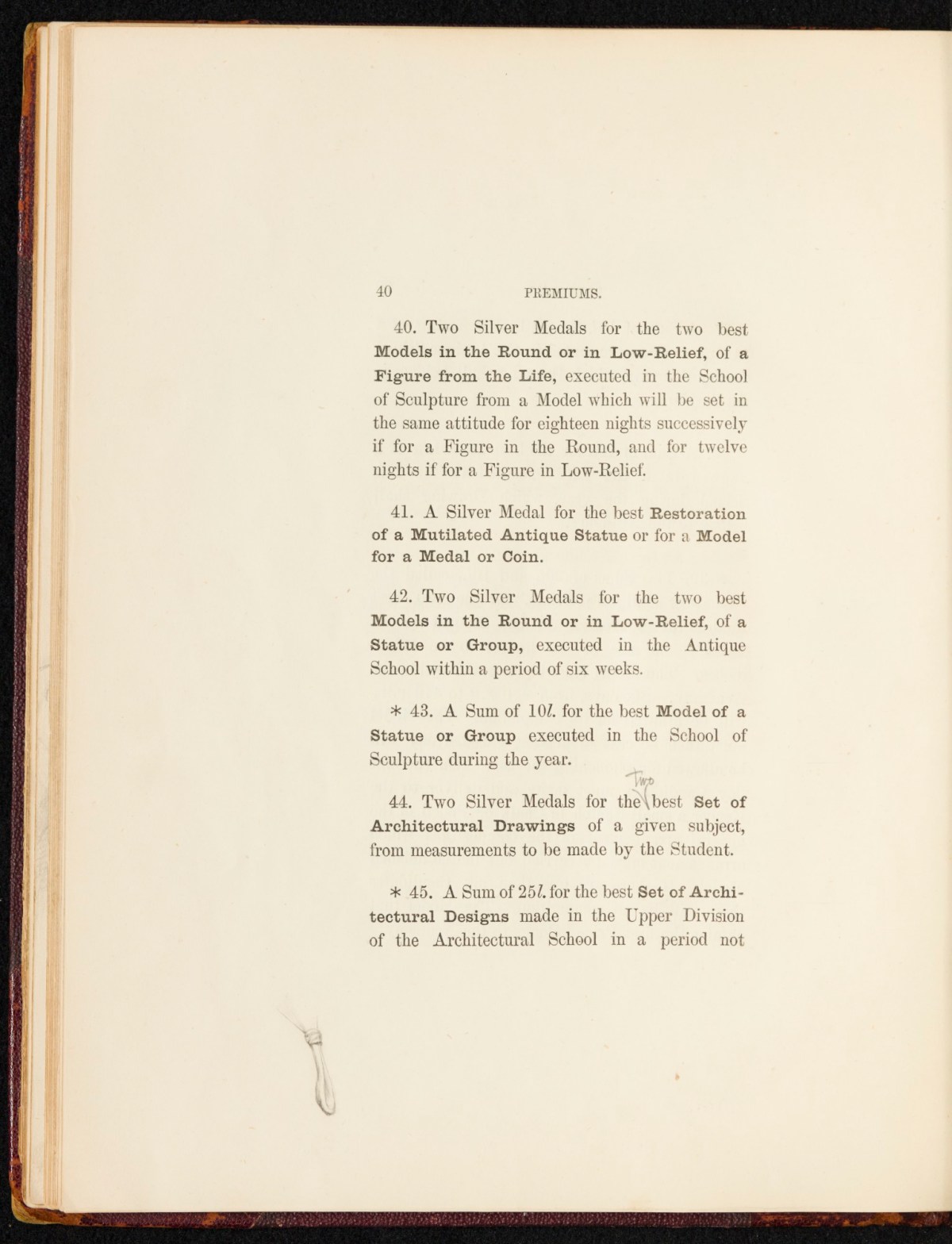 Sir Lawrence Alma-Tadema RA, A copy of the RA Laws as relating to the Schools, annotated and with sketches by Alma-Tadema