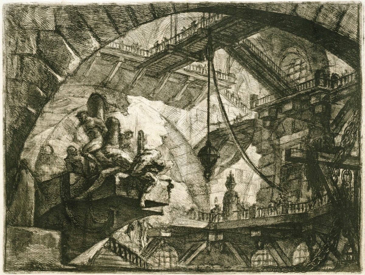 Giovanni Battista Piranesi, Prisoners on a Projecting Platform