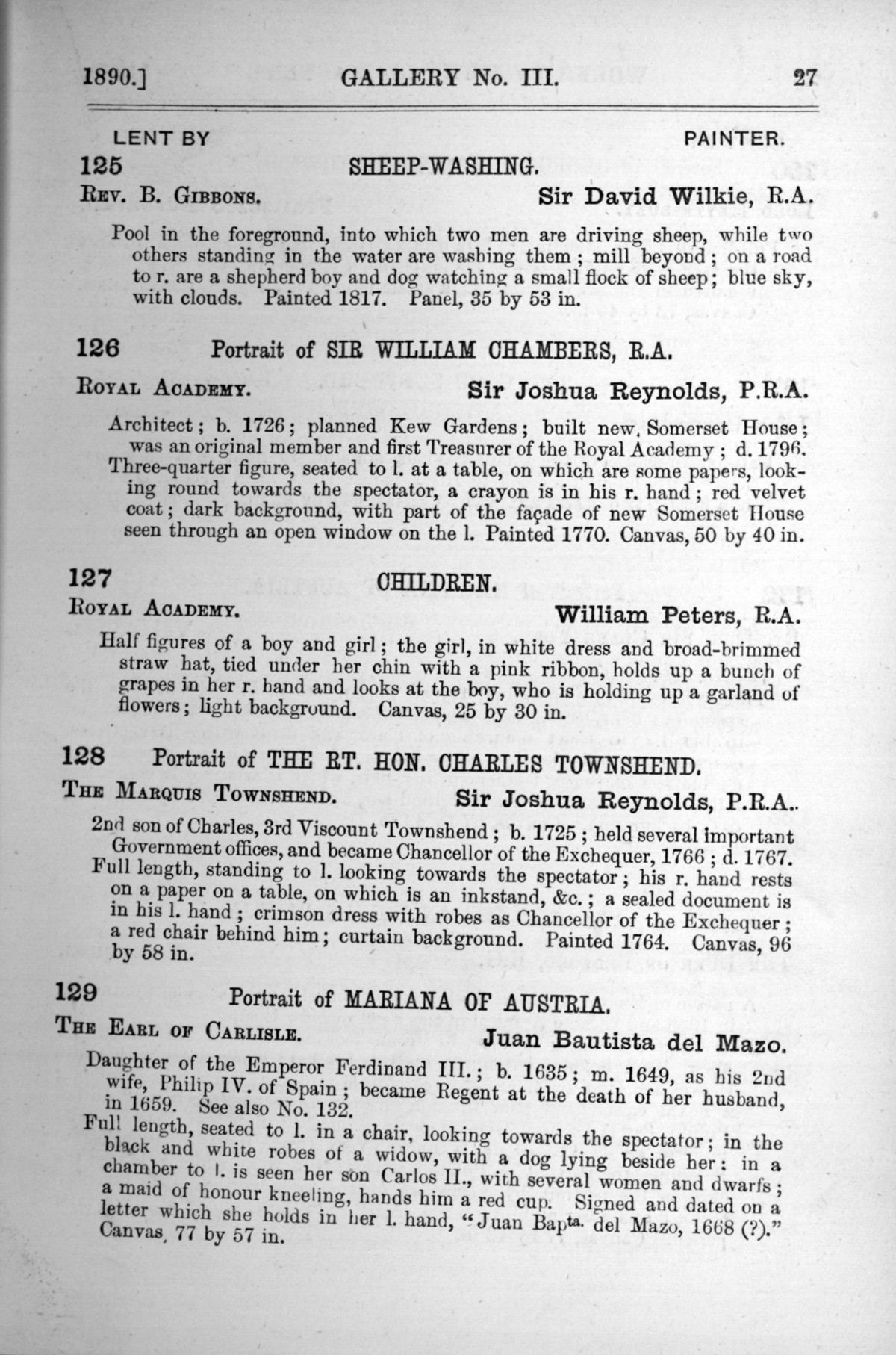Page 27 of 1890 - Old Masters, deceased masters of the British School, drawings & models by Alfred Stevens