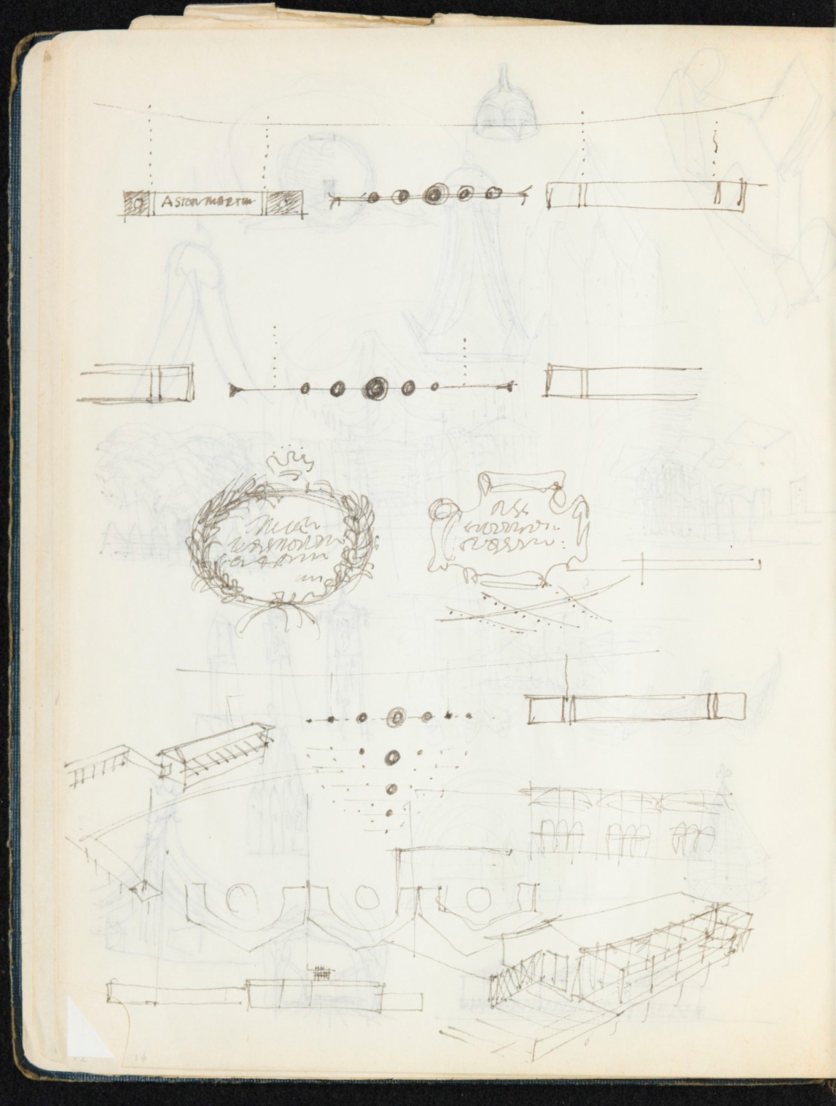 Sir Hugh Casson PRA, Britannia and Glyndebourne sketchbook