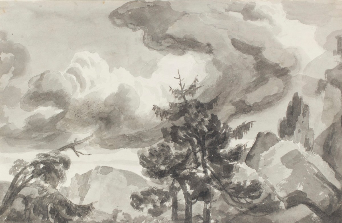 Philip Reinagle RA, Trees and clouds