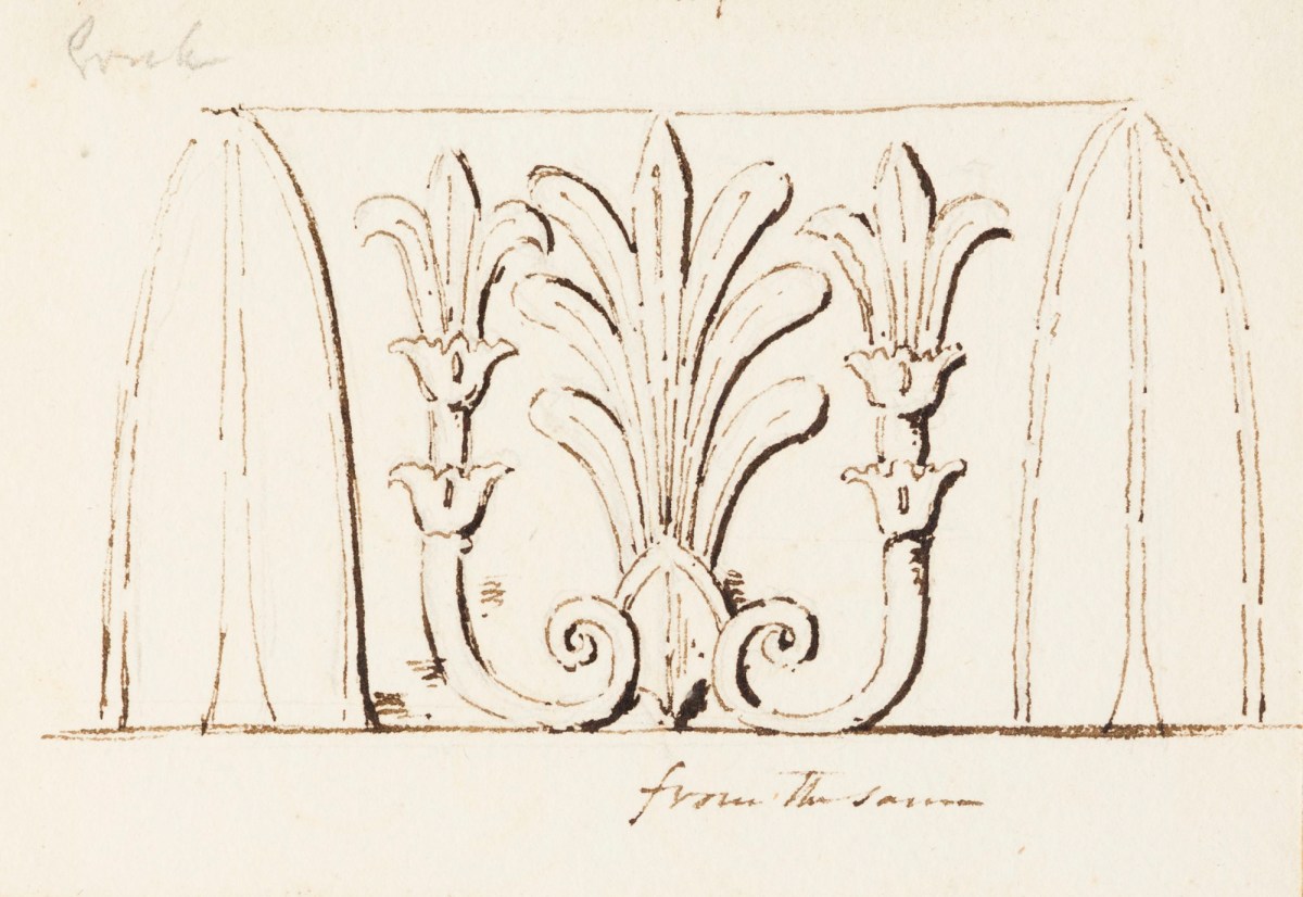 Richard Westmacott the Younger RA, Sketch after part of a frieze of Ancient Greek decorative carving